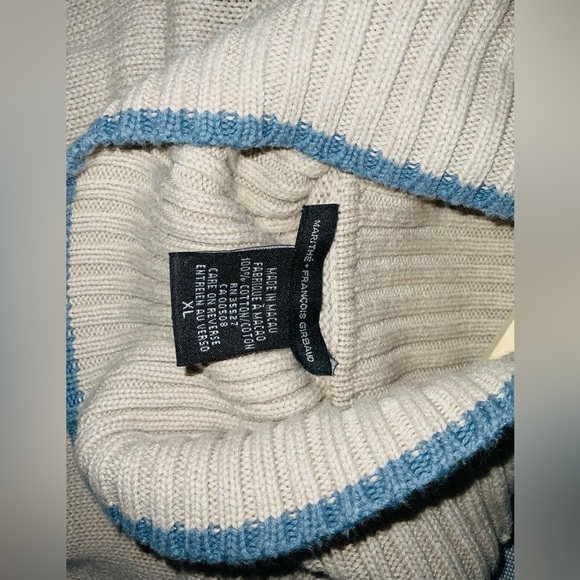 Vintage 90s Marithe Francois Girbaud Men’s XL knit turtleneck sweater - Picture 3 of 3
